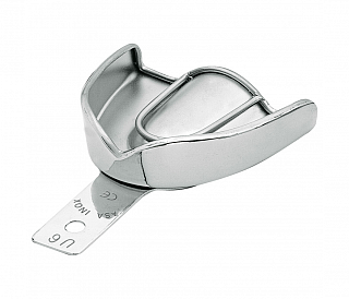 Asa Dental 2807S-U6 - ложка слепочная верхняя очень большая (XL) без перфорации с бортиками