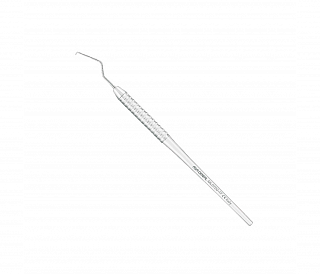 Asa Dental ML0700-17 - зонд N17 односторонний изогнутый в двух местах Leonardo с полой легкой ручкой