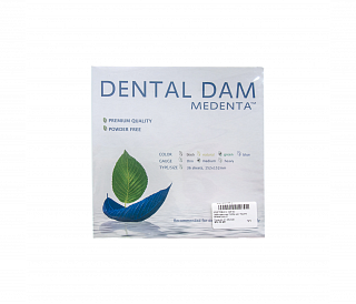 Medenta Dental Dam - завеса резиновая "Раббер дам" Медента зеленая/средняя