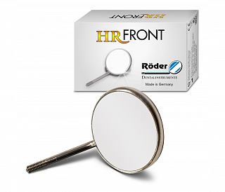 Roder Dentalinstrumente HR Front - зеркало плоское, без ручки, размер 4, 22 мм, 12 шт