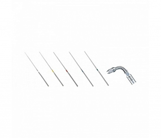 NSK Nakanishi Endo Kit E12 - набор эндодонтических насадок (E12, U-файлы №15, 20, 25, 30, 35 по 6 шт. каждого размера, ключ для замены насадок)