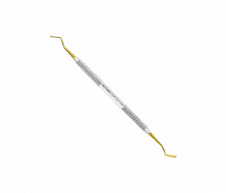 Asa Dental 1208T-3 - штопфер-гладилка N3 двусторонняя (шарик-гладилка) с нитрит-титановым покрытием (золотым)