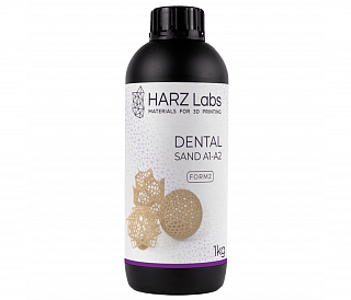 HARZ Labs Form2 Dental Sand A1-A2 - фотополимерная смола для стоматологии, цвет бежевый, 1 кг