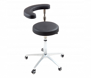 MedErgoStuhle MedErgo-801 - cтул ассистента с абдоминальным упором, цвет чёрный 150-1195